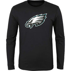 Philadelphia Eagles Youth Primary Logo Long Sleeve T-Shirt - Black T-shirts