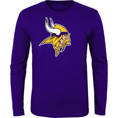 Minnesota Vikings Youth Primary Logo Long Sleeve T-Shirt - Purple T-shirts