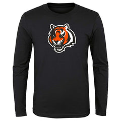 Cincinnati Bengals Preschool Primary Logo Long Sleeve T-Shirt - Black T-shirts
