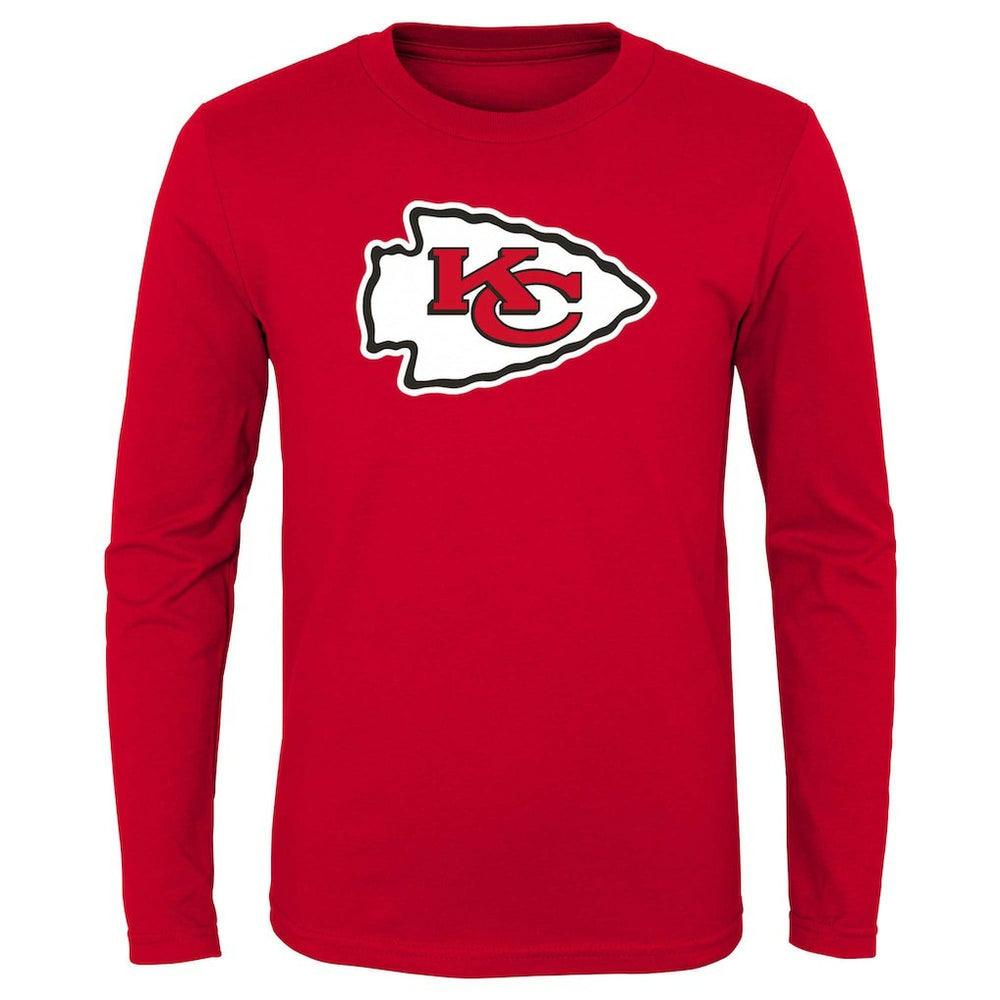 Kansas City Chiefs Preschool Primary Logo Long Sleeve T-Shirt - Red T-shirts