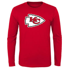 Kansas City Chiefs Preschool Primary Logo Long Sleeve T-Shirt - Red T-shirts