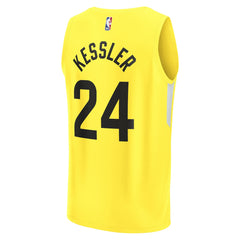 Walker Kessler Utah Jazz Fast Break Replica Player Jersey Icon Edition Yellow - Fanatics