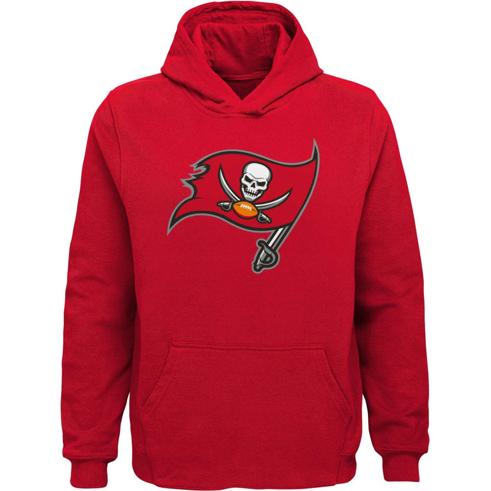 Tampa Bay Buccaneers Youth Team Logo Pullover Hoodie - Red Hoodies