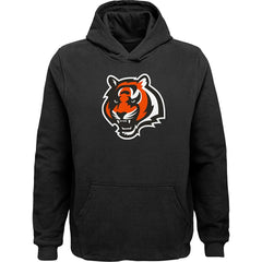 Cincinnati Bengals Youth Team Logo Pullover Hoodie - Black Hoodies