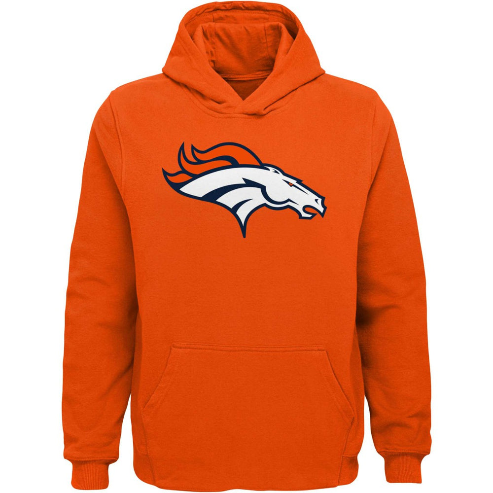 Denver Broncos Youth Team Logo Pullover Hoodie - Orange Hoodies