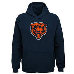 Chicago Bears Youth Team Logo Pullover Hoodie - Navy Hoodies