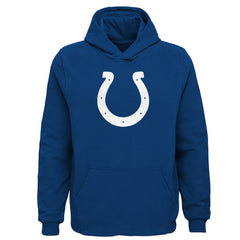 Indianapolis Colts Youth Team Logo Pullover Hoodie - Royal Hoodies