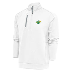 Minnesota Wild Antigua Special Edition 2.0 Generation Quarter-Zip Pullover Top - White | US 5205516