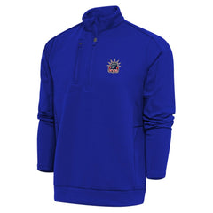 New York Rangers Antigua Special Edition 2.0 Generation Quarter-Zip Pullover Top - Royal | US 5205521