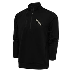Vegas Golden Knights Antigua Special Edition 2.0 Generation Quarter-Zip Pullover Top - Black | US 5205531