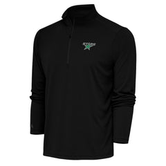 Dallas Stars Antigua Special Edition 2.0 Tribute Quarter-Zip Pullover Top - Black | US 5205575