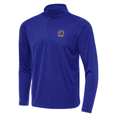 New York Rangers Antigua Special Edition 2.0 Tribute Quarter-Zip Pullover Top - Navy | US 5205585