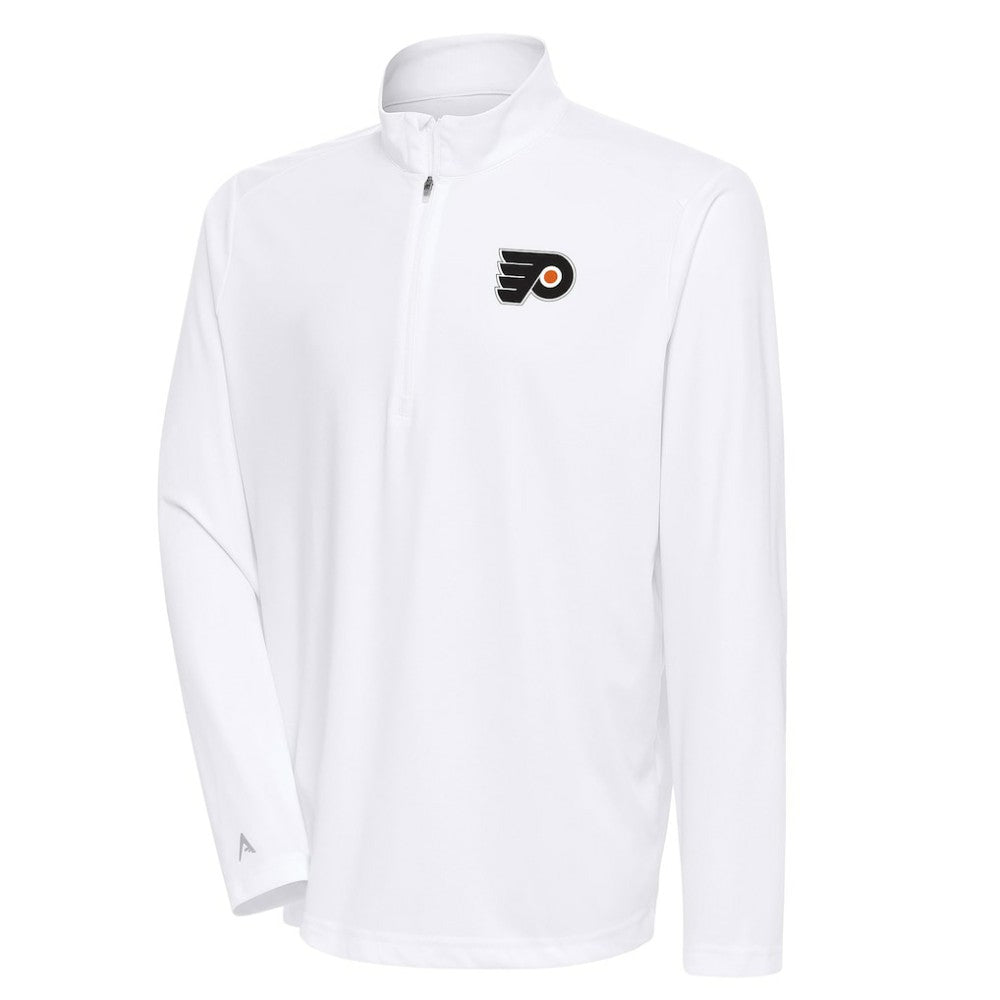 Philadelphia Flyers Antigua Special Edition 2.0 Tribute Quarter-Zip Pullover Top - White | US 5205587
