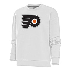 Philadelphia Flyers Antigua Women's Special Edition 2.0 Victory Crewneck Pullover Sweatshirt - White | US 5206166
