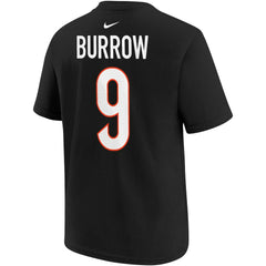 Joe Burrow Cincinnati Bengals Youth Player Name & Number T-Shirt - Black T-shirts