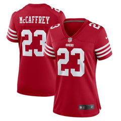 Christian McCaffrey San Francisco 49ers Women's Player Jersey - Scarlet Jerseys