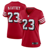 Christian McCaffrey San Francisco 49ers Women's Player Jersey - Scarlet Jerseys