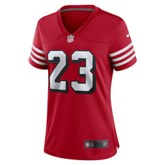 Christian McCaffrey San Francisco 49ers Women's Player Jersey - Scarlet Jerseys