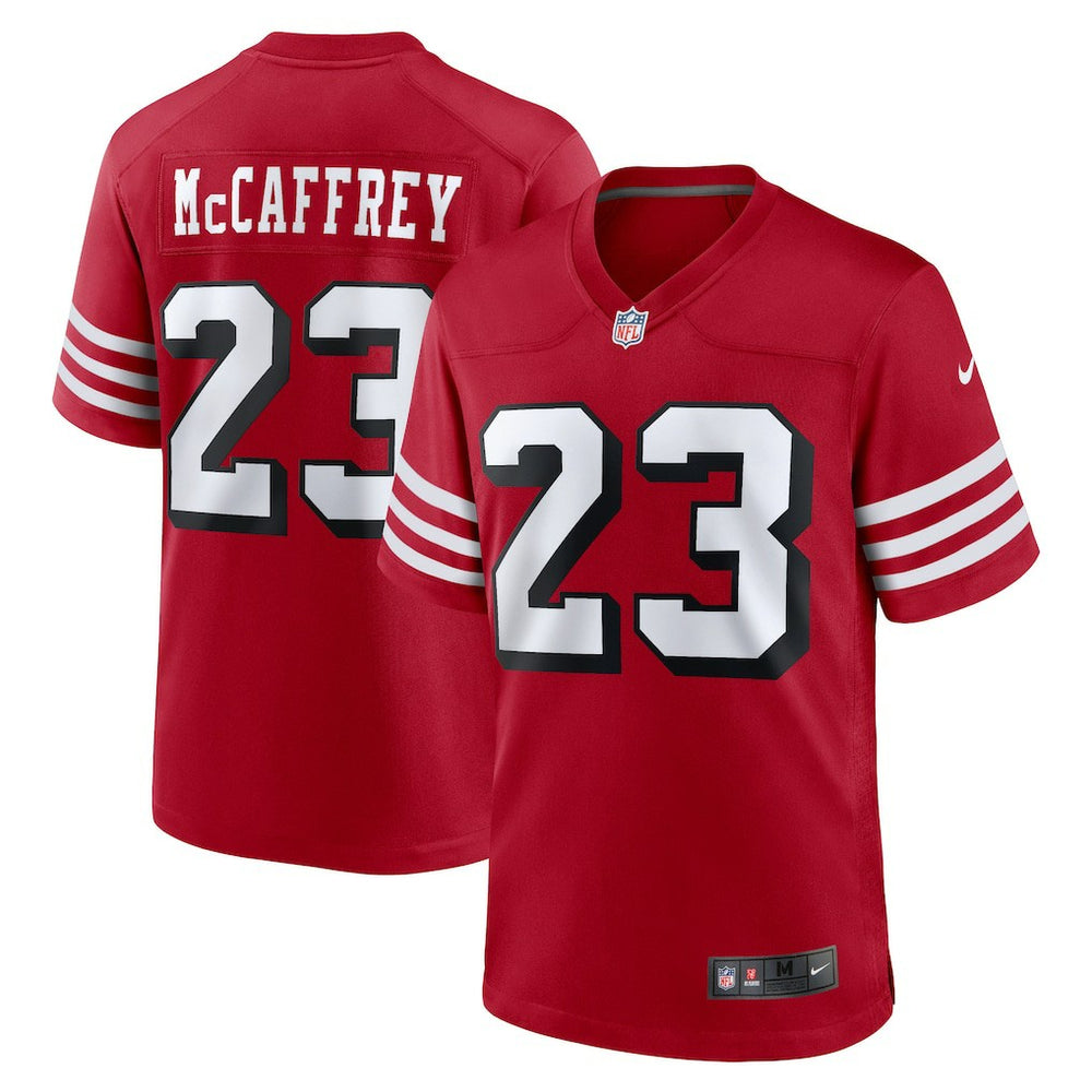 Christian McCaffrey San Francisco 49ers Alternate Game Player Jersey - Scarlet Jerseys