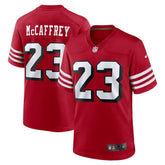 Christian McCaffrey San Francisco 49ers Alternate Game Player Jersey - Scarlet Jerseys