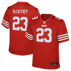 Christian McCaffrey San Francisco 49ers Youth Game Jersey - Scarlet Jerseys