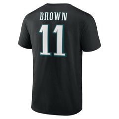 A.J. Brown Philadelphia Eagles Icon Player Name & Number T-Shirt - Black T-shirts