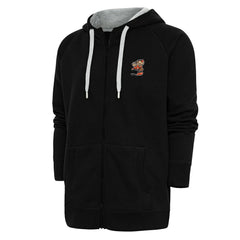 Cleveland Browns Antigua Team Logo Victory Full-Zip Hoodie - Black Hoodies