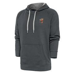 Cleveland Browns Antigua Team Logo Victory Pullover Hoodie - Charcoal Hoodies