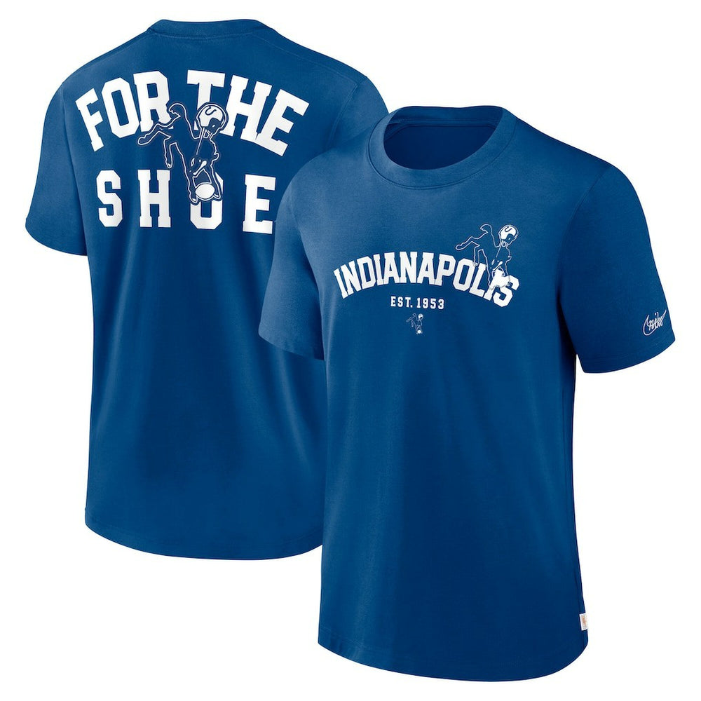Indianapolis Colts Rewind Slogan T-Shirt - Royal T-shirts