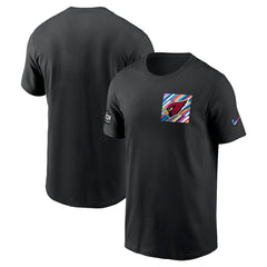 Arizona Cardinals Crucial Catch Sideline Tri-Blend T-Shirt - Black T-shirts