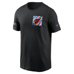 Arizona Cardinals Crucial Catch Sideline Tri-Blend T-Shirt - Black T-shirts
