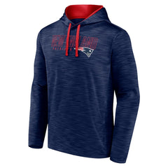 New England Patriots Hook and Ladder Pullover Hoodie - Heather Navy Hoodies