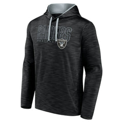 Las Vegas Raiders Hook and Ladder Pullover Hoodie - Heather Black Hoodies