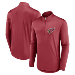 Arizona Cardinals Quarterback Quarter-Zip Top - Cardinal Tops
