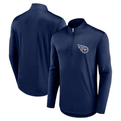 Tennessee Titans Quarterback Quarter-Zip Top - Navy Tops