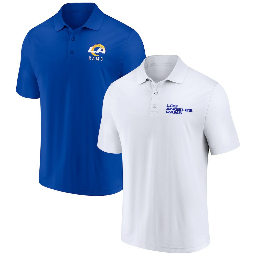 Los Angeles Rams Lockup Two-Pack Polo Set - White/Royal