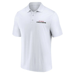 Atlanta Falcons Lockup Two-Pack Polo Set - White/Black