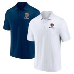 Chicago Bears Throwback Two-Pack Polo Set - White/Navy