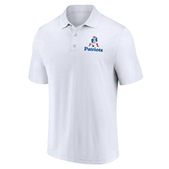 New England Patriots Throwback Two-Pack Polo Set - White/Royal
