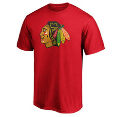 Chicago Blackhawks Primary Logo Team T-Shirt - Red | US 5228829