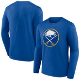 Buffalo Sabres Primary Logo Team Long Sleeve T-Shirt - Royal | US 5228844