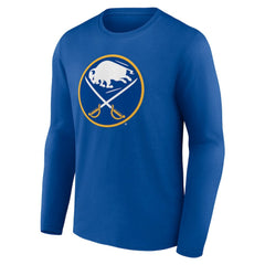 Buffalo Sabres Primary Logo Team Long Sleeve T-Shirt - Royal | US 5228844