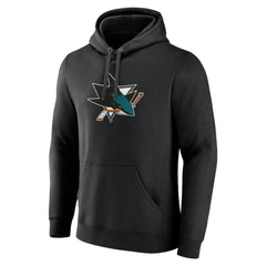 San Jose Sharks Primary Team Logo Pullover Hoodie - Black | US 5228873