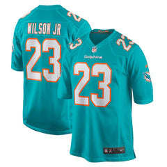Jeff Wilson Jr. Miami Dolphins Game Player Jersey - Aqua Jerseys