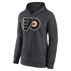 Philadelphia Flyers Women's Primary Logo Pullover Hoodie - Charcoal | US 5231753