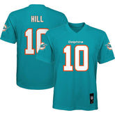 Tyreek Hill Miami Dolphins Youth Replica Player Jersey - Aqua Jerseys