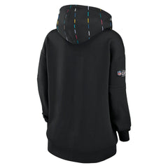 New Orleans Saints Women's 2023 NFL Crucial Catch Club Pullover Hoodie - Black Hoodies