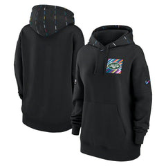 New York Jets Women's 2023 NFL Crucial Catch Club Pullover Hoodie - Black Hoodies