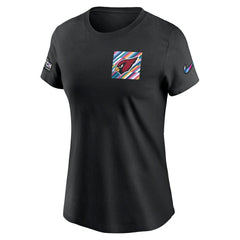 Arizona Cardinals Women's Crucial Catch Sideline Tri-Blend T-Shirt - Black T-shirts