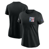 Houston Texans Women's Crucial Catch Sideline Tri-Blend T-Shirt - Black T-shirts